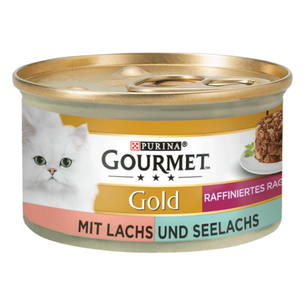 GOURMET Gold Raffiniertes Ragout Duetto mit Lachs & Seelachs