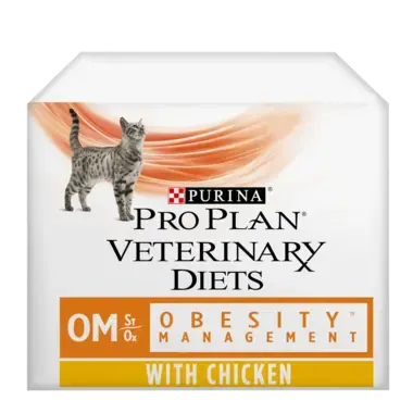 PRO PLAN VETERINARY DIETS OM Obesity Management Chicken Wet Cat Food Pouch