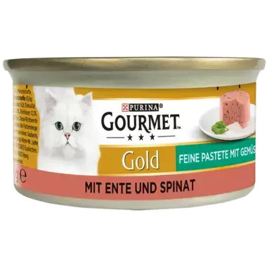 GOURMET™ Gold Feine Pastete mit Ente und Spinat Seitenansicht