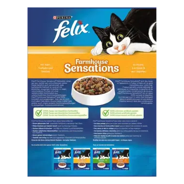 FELIX® Farmhouse Sensations mit Huhn, Truthahn und Gemüse Rückseite