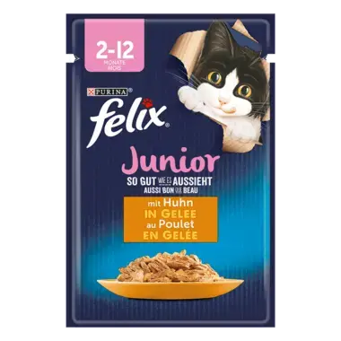 FELIX® So gut wie es aussieht Junior mit Huhn Vorderansicht