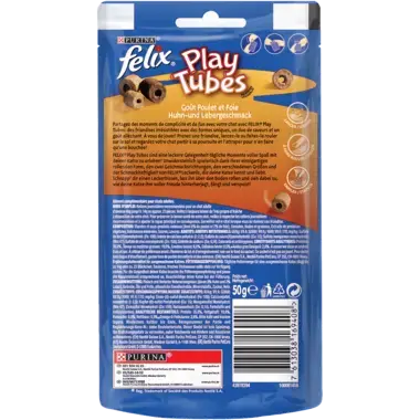 FELIX® Play Tubes Huhn- und Lebergeschmack Rückseite