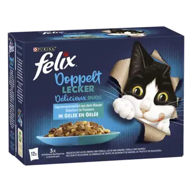 FELIX So gut wie es aussieht Doppelt lecker Geschmacksvielfalt aus dem Wasser Seitenansicht