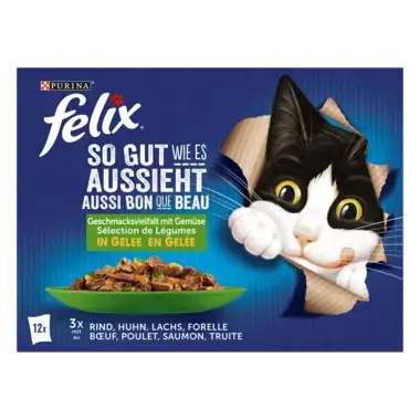 FELIX® So gut wie es aussieht Gemischte Vielfalt mit Gemüse Vorderansicht