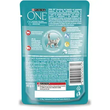 Purina ONE® Sterilcat mit Lachs & Karotten Rückseite