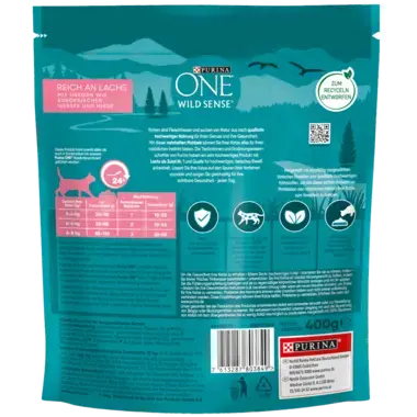 Purina ONE® Wild Sense reich an Lachs Vorderansicht