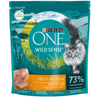 Purina ONE® Wild Sense reich an Huhn Vorderansicht