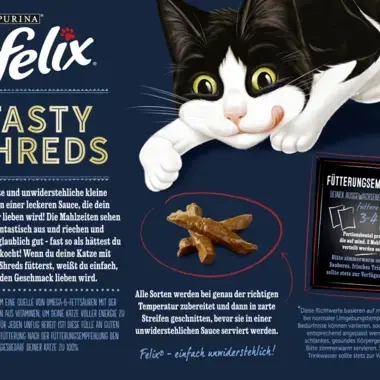 Felix Tasty Shreds Geschmacksvielfalt vom Land Rückseite