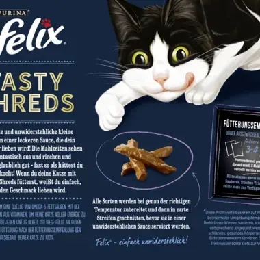 Felix Tasty Shreds Gemischte Vielfalt Rückseite