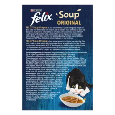 FELIX Soup Geschmacksvielfalt aus dem Wasser Rückseite