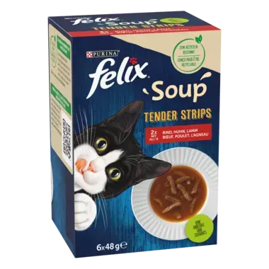 FELIX Soup Strips Geschmacksvielfalt vom Land Seitenansicht 