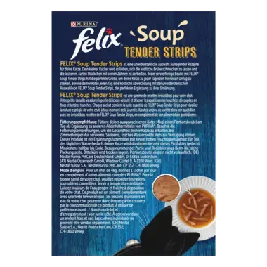 FELIX Soup Strips Geschmacksvielfalt aus dem Wasser Rückseite